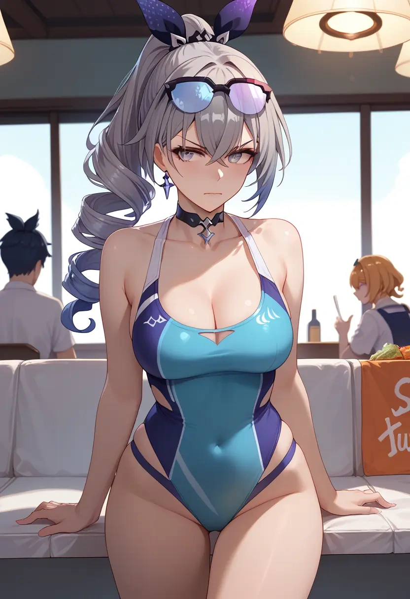 star rail,silver wolf,swimsuit,sexy  - 